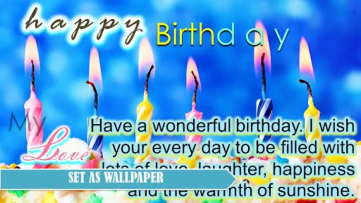 Happy Birthday Wishes Messages android App screenshot 6